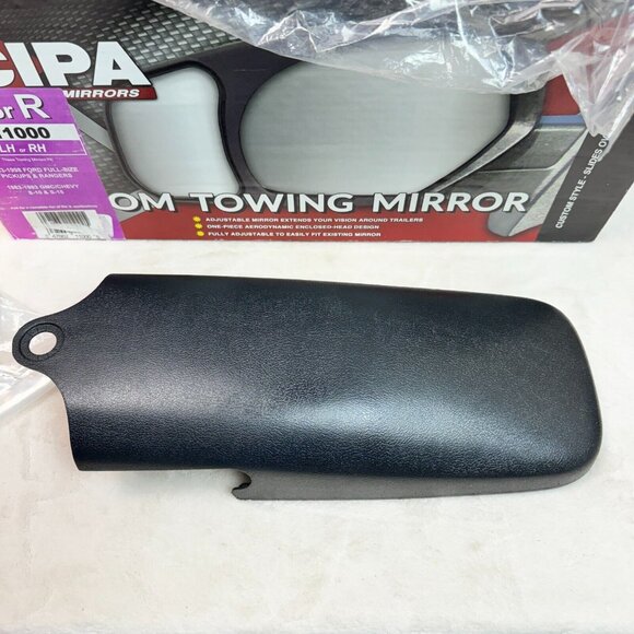 CIPA Custom Towing Mirror Black L or R #11000 for Ford Pickups & GMC/Chevy (NEW) - Picture 9 of 12